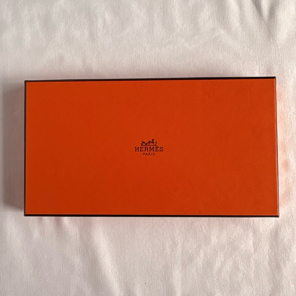 Hermès Paris Silk Tie Navy Geometric Made in France Original Box 7775 FA